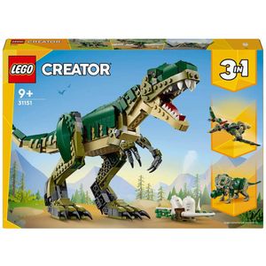 LEGO Creator T. rex wordt Triceratops of Pterodactylus 31151