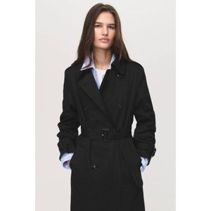 Mango trenchcoat zwart