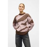 Object - Leylo - Gebreide Pullover - Bruin - Dames