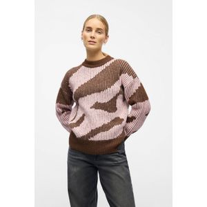 Object - Leylo - Gebreide Pullover - Bruin - Dames