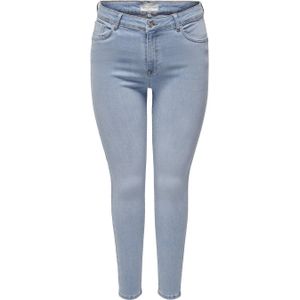 ONLY CARMAKOMA push-up skinny jeans CARPOWER MID PUSH UP light blue denim