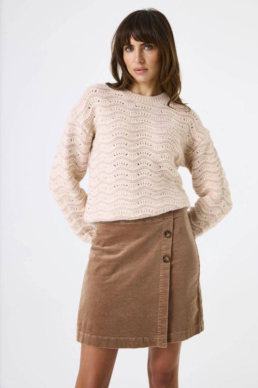 GARCIA - Effen Rok - Bruin - Mini - Corduroy