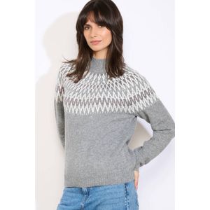 LOLALIZA trui grijs met lurex