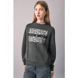 MANGO TEEN - MUSE - Sweatshirt - Antraciet - Lange Mouw