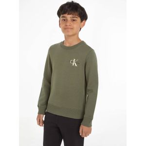 Calvin Klein sweater met logo mosgroen