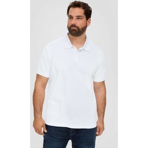 s.Oliver Big Size regular fit polo Plus Size wit