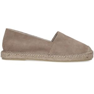 Manfield Suède Espadrilles Taupe