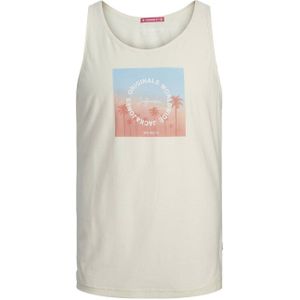 JACK & JONES JUNIOR singlet JORARUBA SUNSET met printopdruk ecru