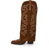 Sacha suède cowboylaarzen met flap taupe