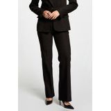 Morgan straight regular waist pantalon zwart