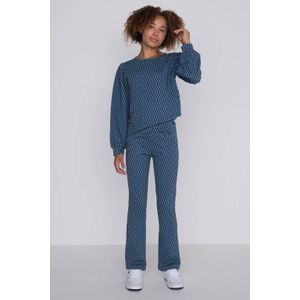 Coolcat Flare Broek Bailey met Geometrisch Jacquard Patroon