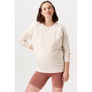 Noppies zwangerschaps- en voedingssweater Lesy offwhite