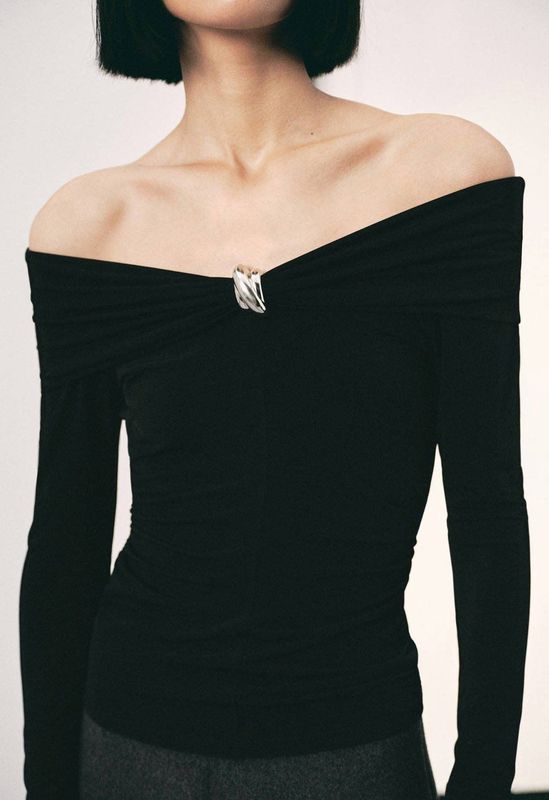 MANGO Shirt 'XJESSY'  zwart