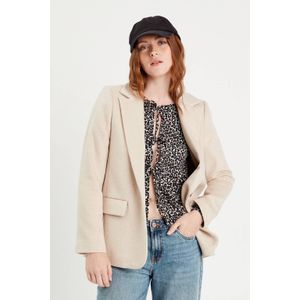 Cache Cache regular blazer met wol beige