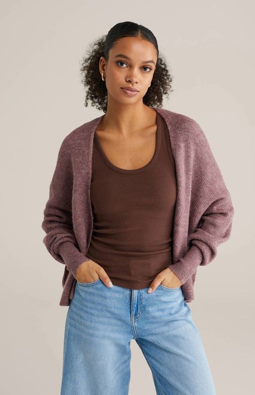 WE Fashion gebreid vest lavendel