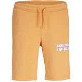 JACK & JONES JUNIOR sweatshort JPSTKAPPER met logo lichtoranje