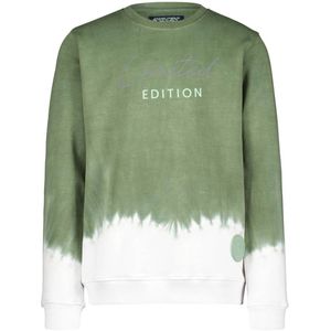 4PRESIDENT tie-dye sweater Henderson groen/wit