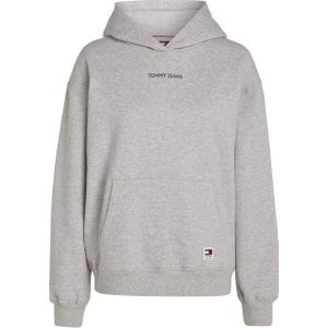 Tommy Jeans hoodie met logo grijs
