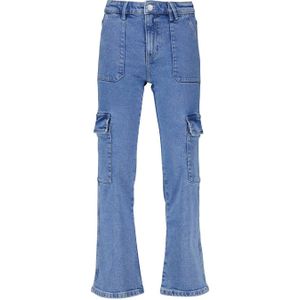 America Today cargobroek medium blue denim