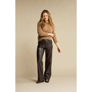 Red Button - Colette - Broek - Bruin - Faux Leather