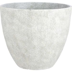 Mica Decorations Bravo bloempot rond lichtgrijs slate - (h40xØ45 cm)