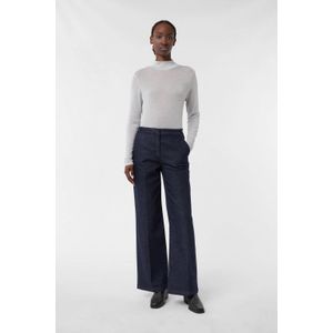 comma wide leg jeans dark blue denim