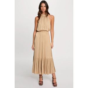 Morgan - Satijnen Jurk - Beige