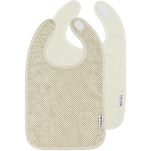 Meyco slab Popcorn - set van 2 natural/soft sand