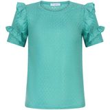 Lofty Manner top Imani met ruches turquoise