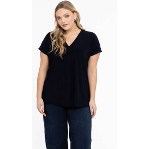 Yoek T-shirt van DOLCE Travelstof Donkerblauw