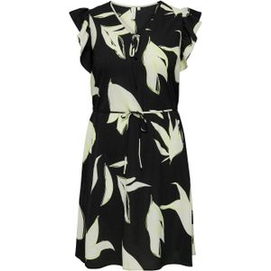 ONLY CARMAKOMA jurk met all over print zwart/ecru