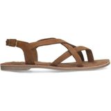 Sacha suède sandalen cognac