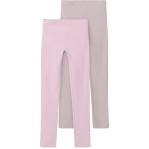 NAME IT KIDS legging NKFVIVIAN - set van 2 roze
