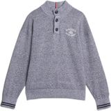 Tommy Hilfiger gemêleerde trui donkerblauw/wit