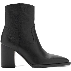 MANGO Enkellaarsjes 'Aris'  zwart