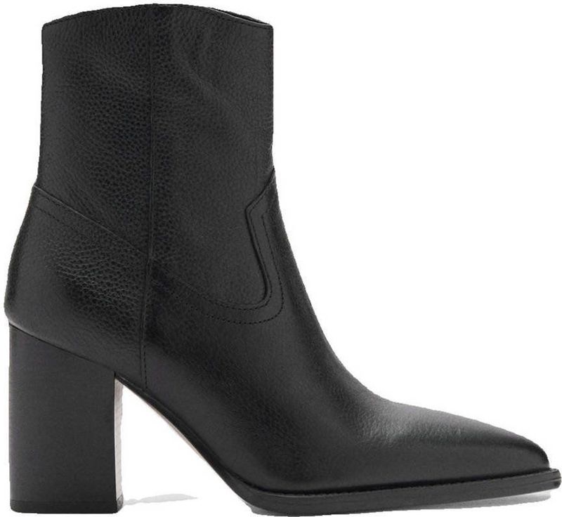 MANGO Enkellaarsjes 'Aris'  zwart