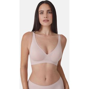 Sassa Mode seamless voorgevormde bh zonder beugel Bonded Micro lichtbeige