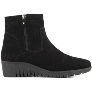 Medicus leren enkellaarzen zwart