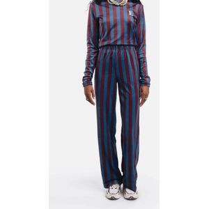 Ellastiek fluweel broek donkerrood/patrol