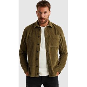 PME Legend - Overshirt Dobby Corduroy - Groen - Regular-fit - Katoen