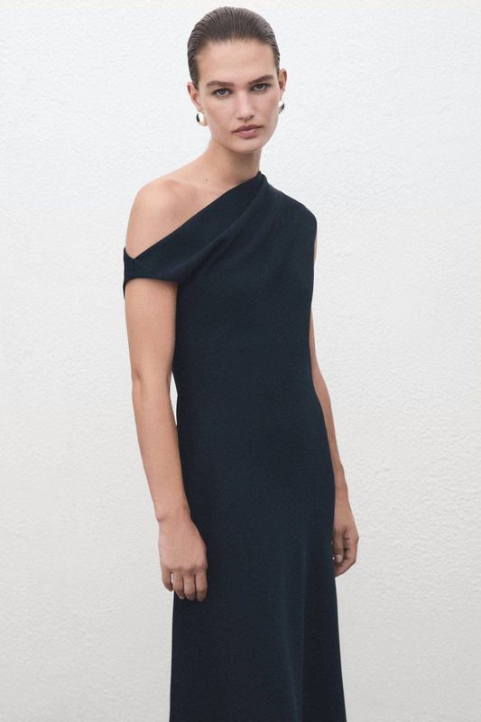 Mango - A-lijn Jurk - Marine