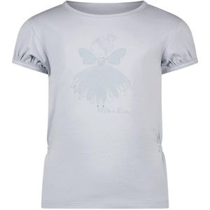 Le Chic T-shirt NOMS met printopdruk lichtblauw
