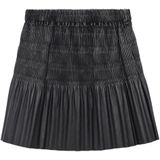 Mango Kids - A-lijnrok - Zwart - Imitatieleren Rok