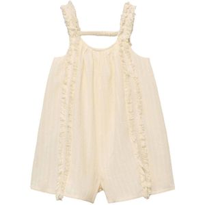 Mango Kids - Jumpsuit - Lichtblauw - Katoen/Viscose