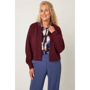 Gardeur - Vest - Donkerrood - Fijn Gebreid