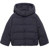 Mango Kids gewatteerde jas marineblauw