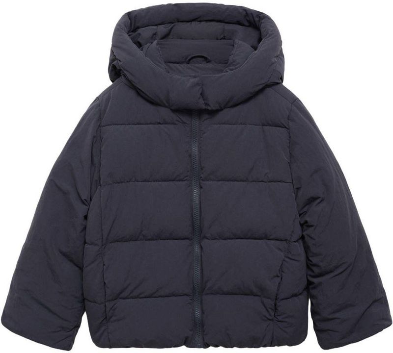Mango Kids gewatteerde jas marineblauw
