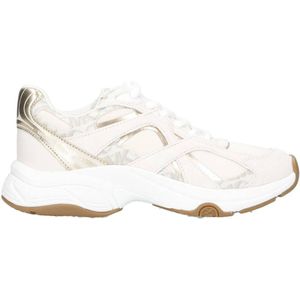 Michael Kors Leo Trainer chunky suède sneakers ecru