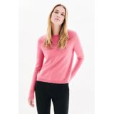 Caroll gebreide trui van kasjmier oudroze