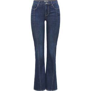 ONLY high waist flared jeans dark blue denim